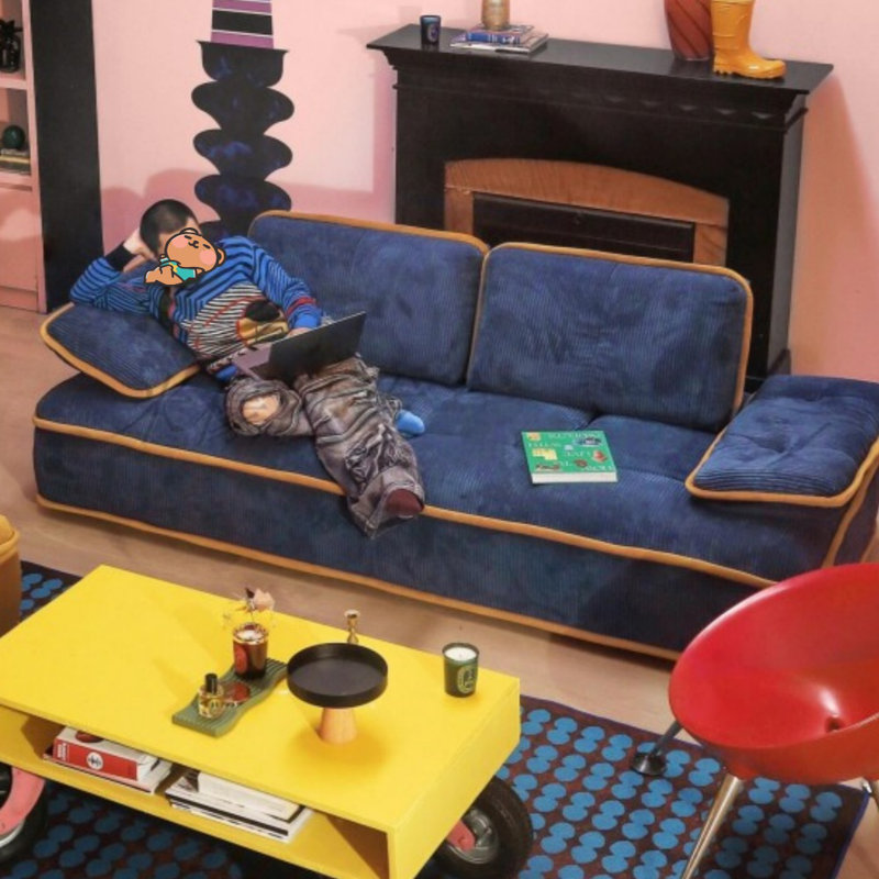 Hokku Designs Dopamine Pixel Modular Movable Backrest Sofa | Wayfair